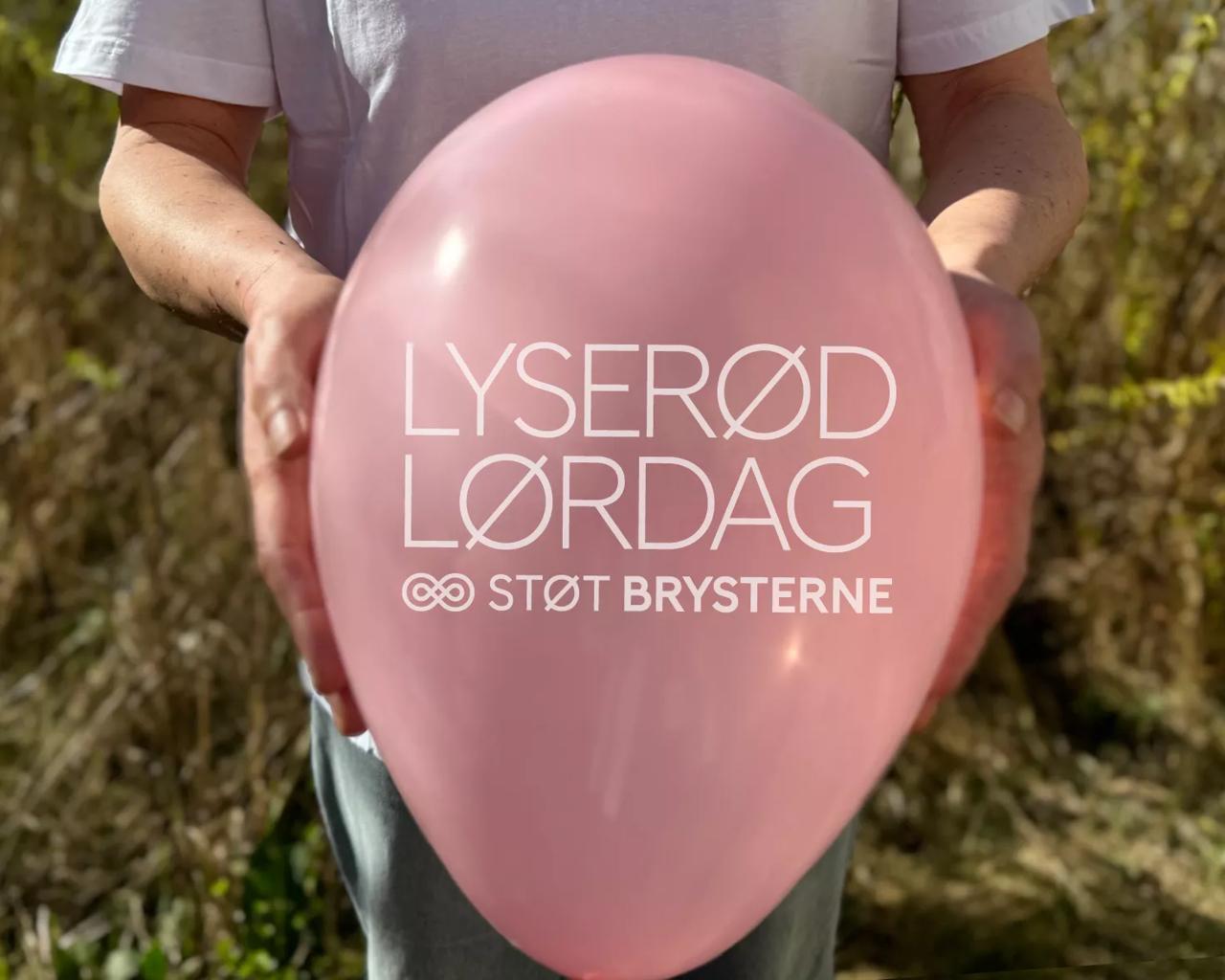 Lysrød Lørdag ballon 