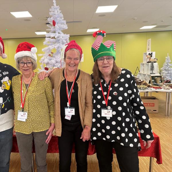 De frivillige: Kurt, Rita, Eva og Randi.