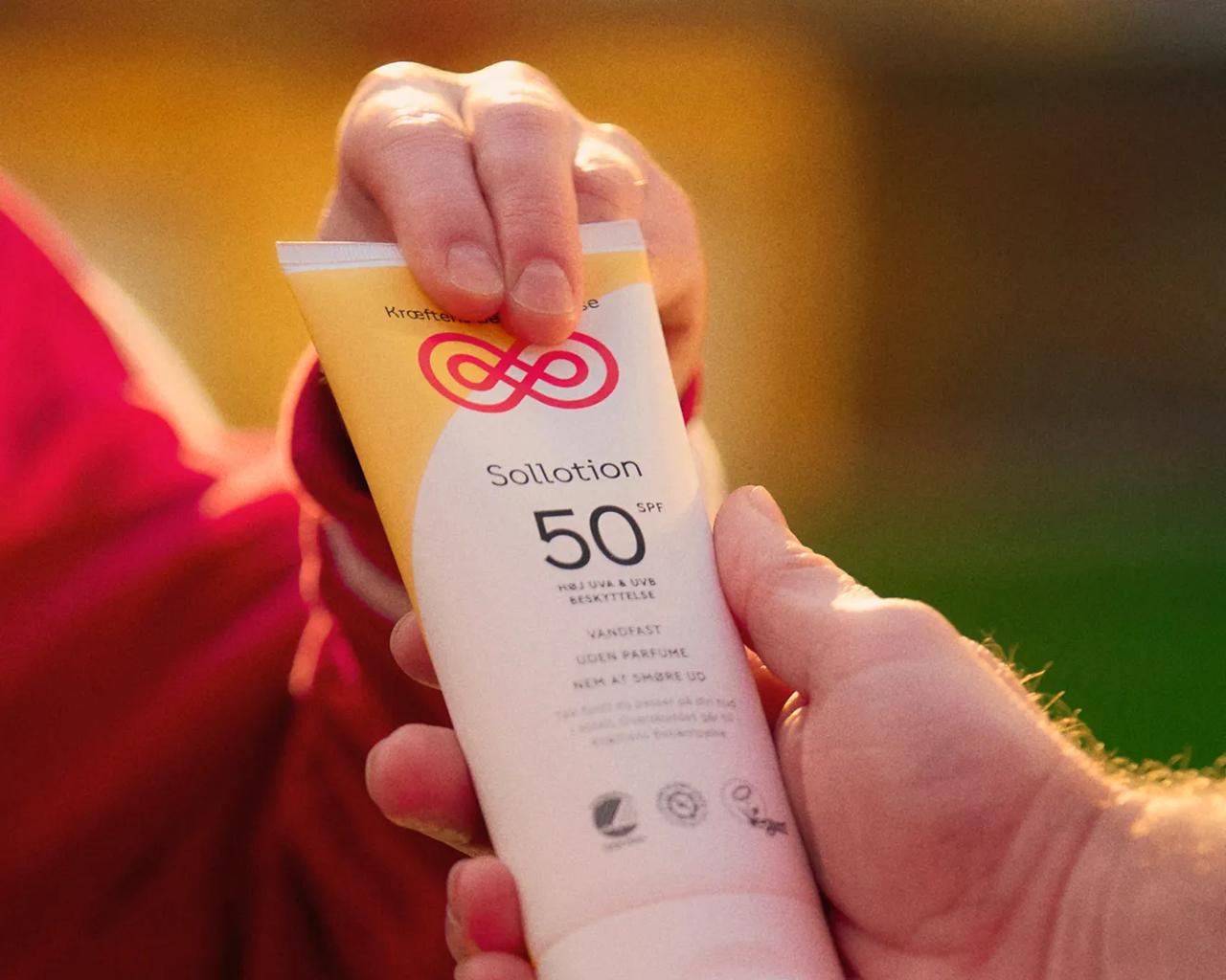 kræftens bekæmpelses solcreme