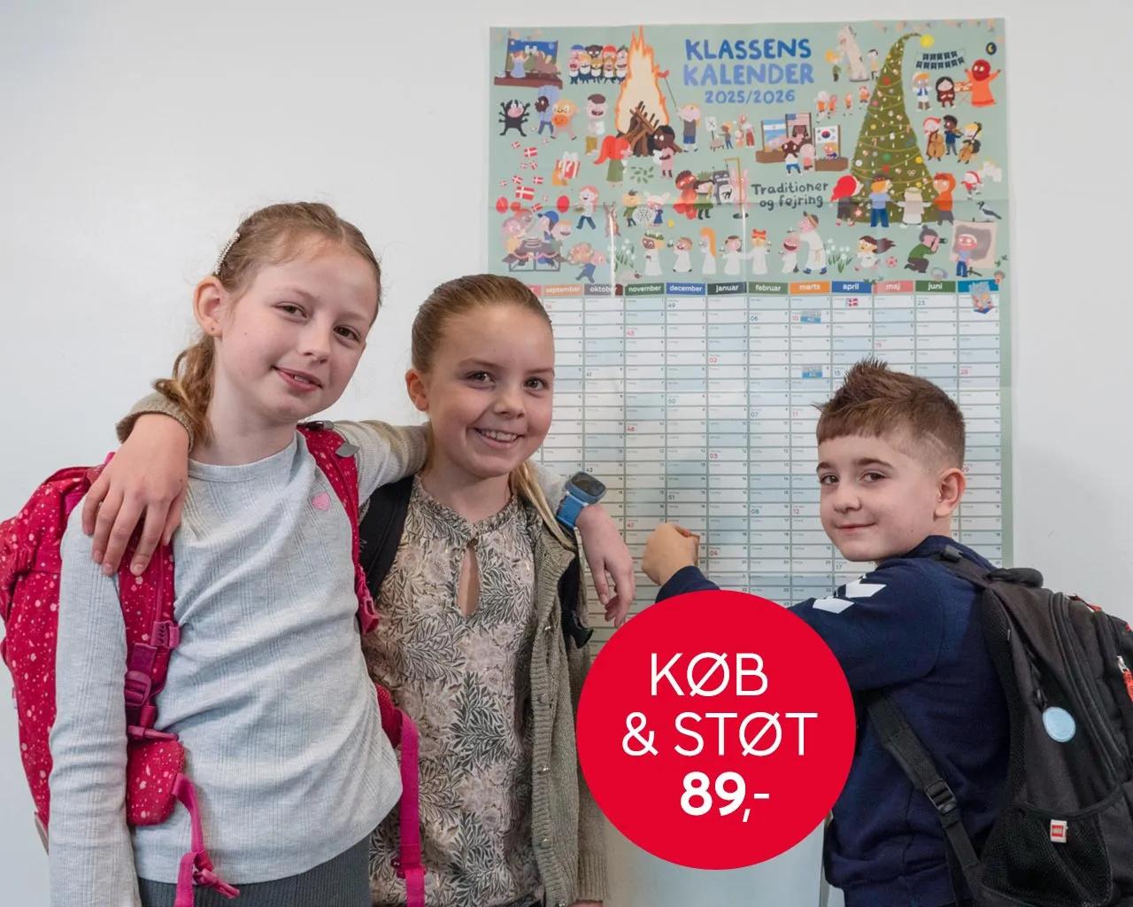 skolebørn og klassens kalender