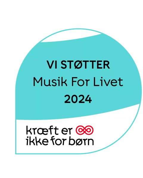 Vi støtter Musik For Livet 2024-logo