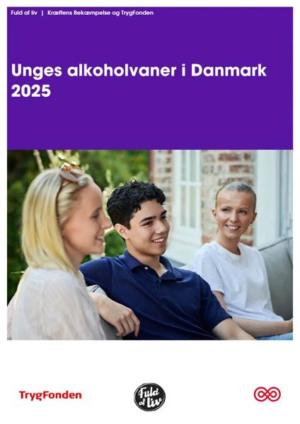 Forside til Rapport: Unges alkoholvaner 2025