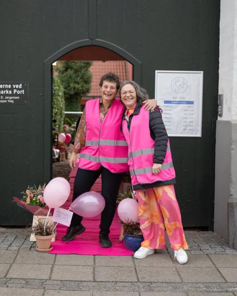 Helene Waltersdorph og Lise Villefrance til Lyserød Lørdag i Fredericia