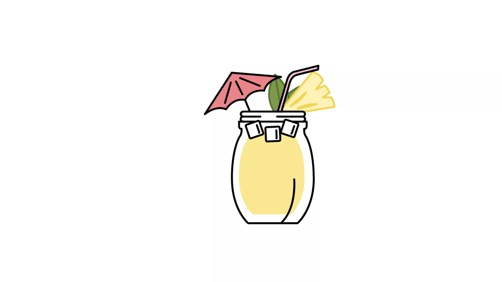 Illustration af  PINEAPPLE & ROSES