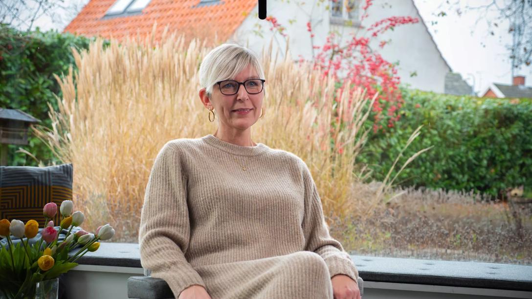 Karin Zilstorff på 53 år har haft kræft inde på livet, siden hun var ganske ung. Foto: Fredrik Björnemalm Fleischer