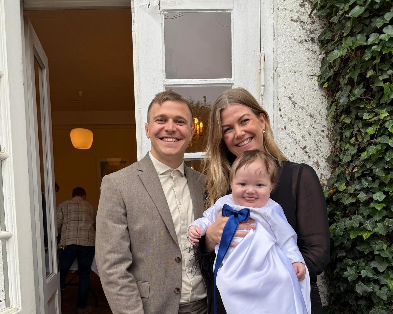 Parret anede ikke, hvad der ventede dem kort tid efter Liams dåbsfest.