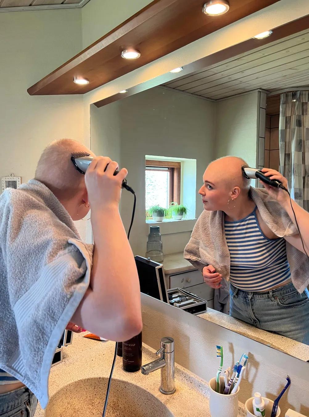 - Man hører frasen ’unge fejler ingenting’ rigtig mange gange. Men unge kan godt få kræft, selvom det er sjældent, siger Julie. Privatfoto: