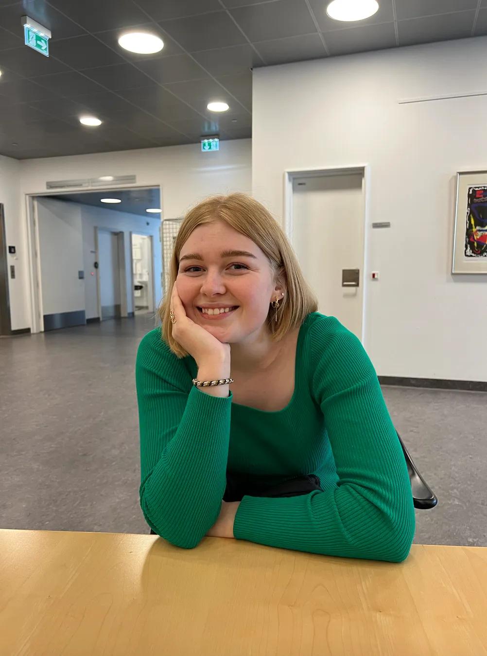 Billede af Julie på hospitalet 