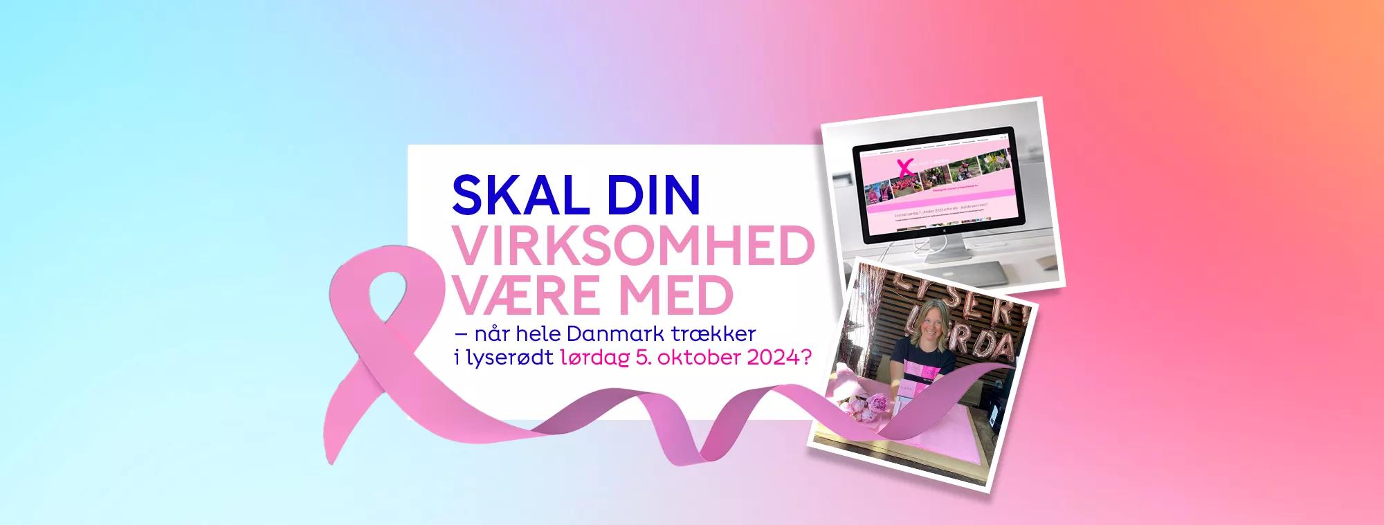 Skal din virksomhed være med i Lyserød Lørdag-banner