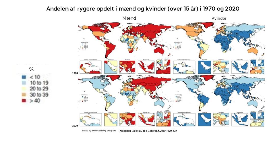 Illustration af lungekræfttilfælde i verden