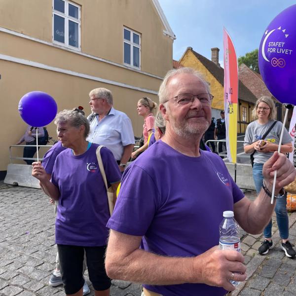 Orla Kastrup Kristensen til Stafet For Livets event lørdag formiddag 