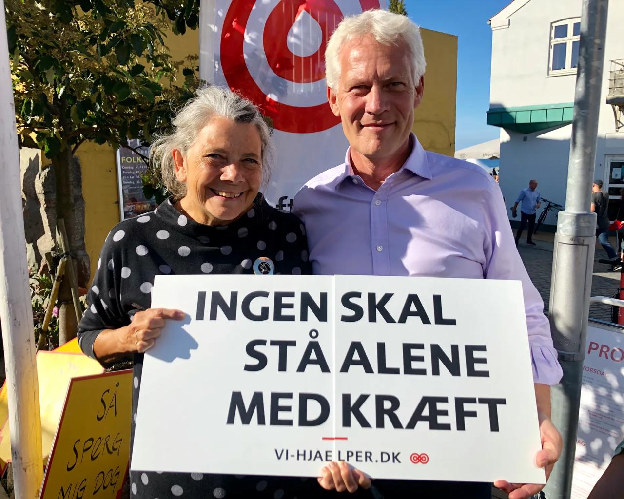 Folkemødet på Bornholm med adm. direktør Jesper Fisker. Gode samtaler og spændende debatter er blandt det, som Helen Bernt Andersen tager med sig fra den årlige demokratifejring. 