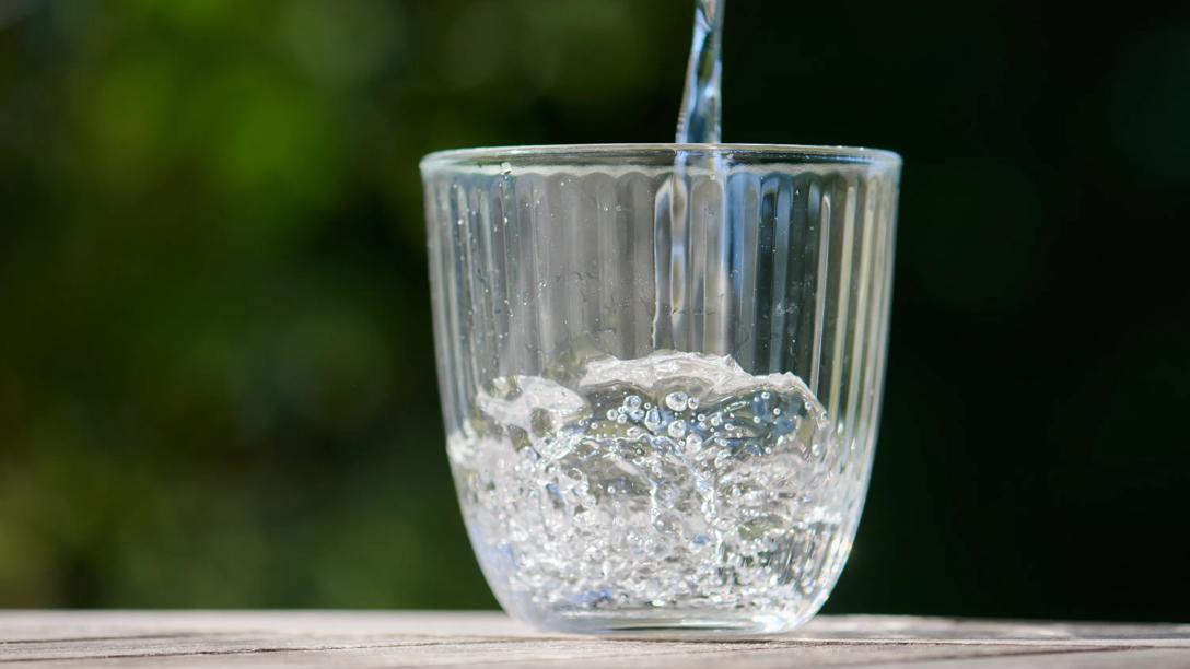 glas med vand