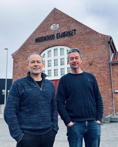 Lars Lundgaard - skoleleder for Holbæk Kulturskole, og Mikkel Thorning - koordinator og ansvarlig for Musikhuset Elværket.